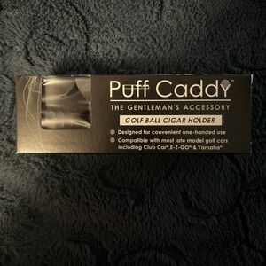 Puff Caddy Golf Ball Cigar Holder Black for Golf Cars & Carts